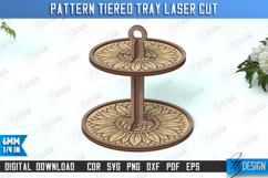 Pattern Tiered Tray Laser Cut Bundle, Wooden Cupcakes Stand Product Image 8