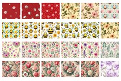 Tumbler bundle | Flowers and hearts pattern Product Image 4
