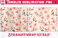 Spring Tumbler | Cherry blossoms | Vintage Product Image 1