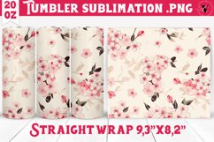 Spring Tumbler | Cherry blossoms | Vintage Product Image 1