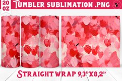 Gingham Tumbler | Paint stroke | Hearts Product Image 1