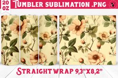 Vintage Spring Tumbler | Wild roses Product Image 1