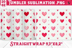 Tumbler wrap | Paint stroke | Valentine&#039;s Day Product Image 1