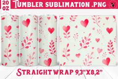 Tumbler wrap | Paint stroke | Valentine&#039;s Day Product Image 1