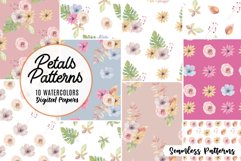 Petals Patterns Seamless Watercolour Flower Floral Pretty Product Image 1