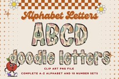 Pumpkin Fall Autumn Doodle Alphabet Letters Hand Drawn Product Image 1