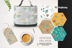 Lovely Leaves Green Watercolor Patterns Seamless Leaf Product Image 3