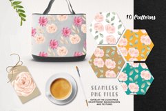 Flowers Pink Watercolor Patterns Seamless Floral Spring Product Image 3