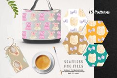 Baby Clothing Watercolor Patterns Seamless Girls Dress Bows Product Image 3