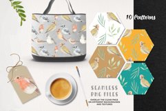 Christmas Bird Patterns Christmas Watercolor Seamless Product Image 3