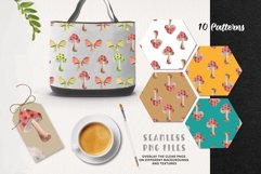 Halloween Watercolor Patterns Seamless Autumn Fall Spooky Product Image 2