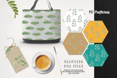 Leaves Patterns Seamless Watercolour Leaf Pretty Foliage Product Image 3