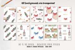 Wedding Watercolor Patterns Seamless Christmas Festive Product Image 3