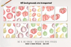Tomatoes Watercolor Patterns Seamless Fun Tomato Product Image 2