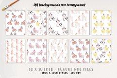 Farm Yard Watercolor Patterns Seamless Party Animals Product Image 3