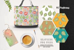 Pears Patterns Watercolor Seamless Summer Pretty Fruit Product Image 2