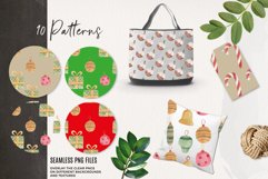 Christmas Festive Xmas Watercolor Patterns Seamless Holidays Product Image 3