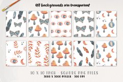 Mystical Watercolor Magic Patterns Seamless Butterfly Product Image 3