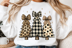 Patterned Christmas Trees PNG Product Image 2