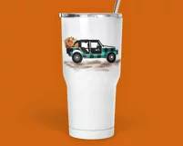 jeep Sublimation Design, Fall Buffalo Plaid jeep Sublimation Product Image 2