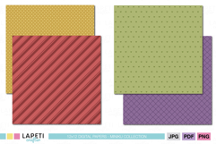 Digital album paper collection in matching colors