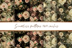 Patterns of rose flowers. Set of 5 Product Image 1