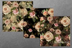Patterns of rose flowers. Set of 5 Product Image 3