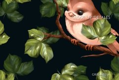 Seamless patterns with birds and leaves Product Image 3