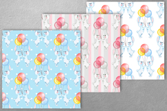 Watercolor Bunny Seamless Pattern Product Image 2