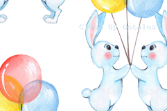 Watercolor Bunny Seamless Pattern Product Image 3