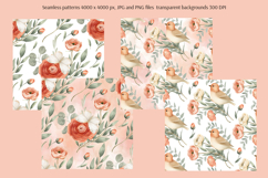 Everbloom Floral Clipart and Patterns Product Image 12