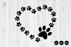 Paw Print SVG, Dog Paw Print SVG, Paw SVG Product Image 1