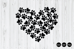 Paw Print SVG, Dog Paw Print SVG, Paw SVG Product Image 1