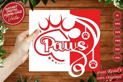 Papercut Paws Card Cover for Cat and Dog Pet Animal Birthday Product Image 3