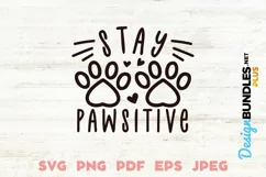 Paw Drawing Composition SVG Cut File