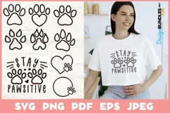 Paw Drawing SVG Cut File
