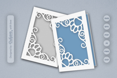 Paw Cutway Greeting Card SVG Product Image 1