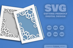 Paw Cutway Greeting Card SVG Product Image 2