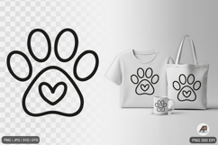 Paw Heart Shapes SVG PNG Product Image 7