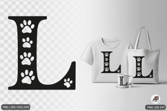 Paw Heart Shape SVG PNG Product Image 1