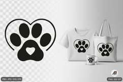 Paw Heart Shapes SVG PNG Product Image 11