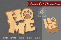 Paw Home Laser Cut Decoration Product Image 1