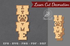 Paw Home Laser Cut Decoration Product Image 1