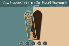 Paws leave prints on our hearts bookmark Product Image 3