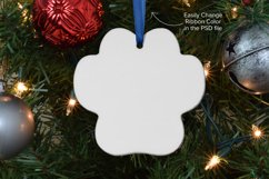 Christmas Paw Print Ornament Mockup - PSD, JPG, PNG Product Image 4