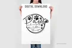 Dog Mom SVG PNG | Paws and Enjoy the Little Things SVG Product Image 3