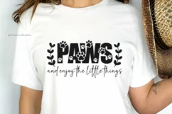 Dog Mom Sign SVG | Enjoy the Little Things | Pet Lover Gift Product Image 2