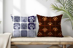 Paws Pattern | Cute Animal Paw Print Digital Paper Product Image 2