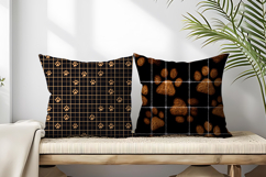 Paws Pattern | Cute Animal Paw Print Digital Paper Product Image 2
