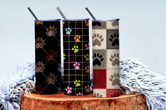 Paws Pattern | Cute Animal Paw Print Digital Paper Product Image 3